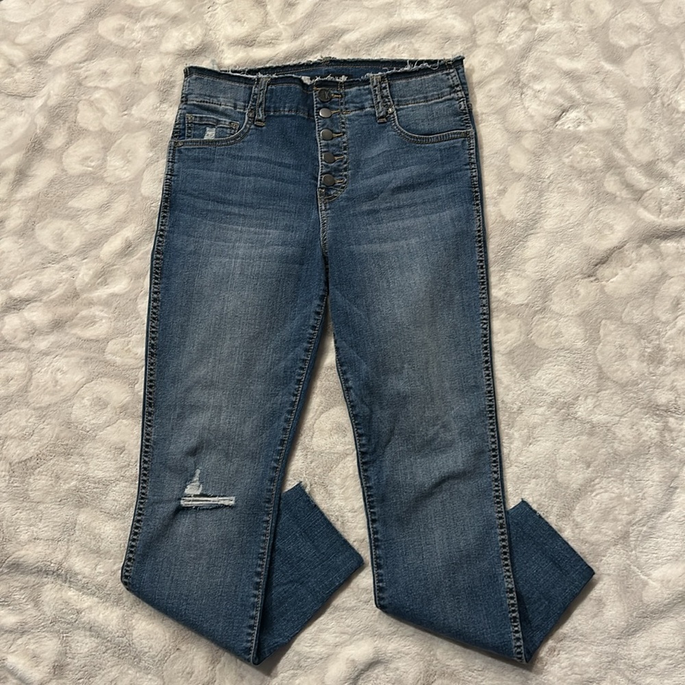 Kut From The Kloth Size 8 High Rise Connie Fab Ab Ankle Skinny Jeans